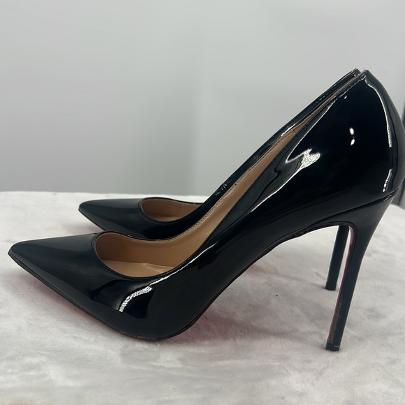 Christian Louboutin Black Patent Leather Heels - Picture 3 of 7